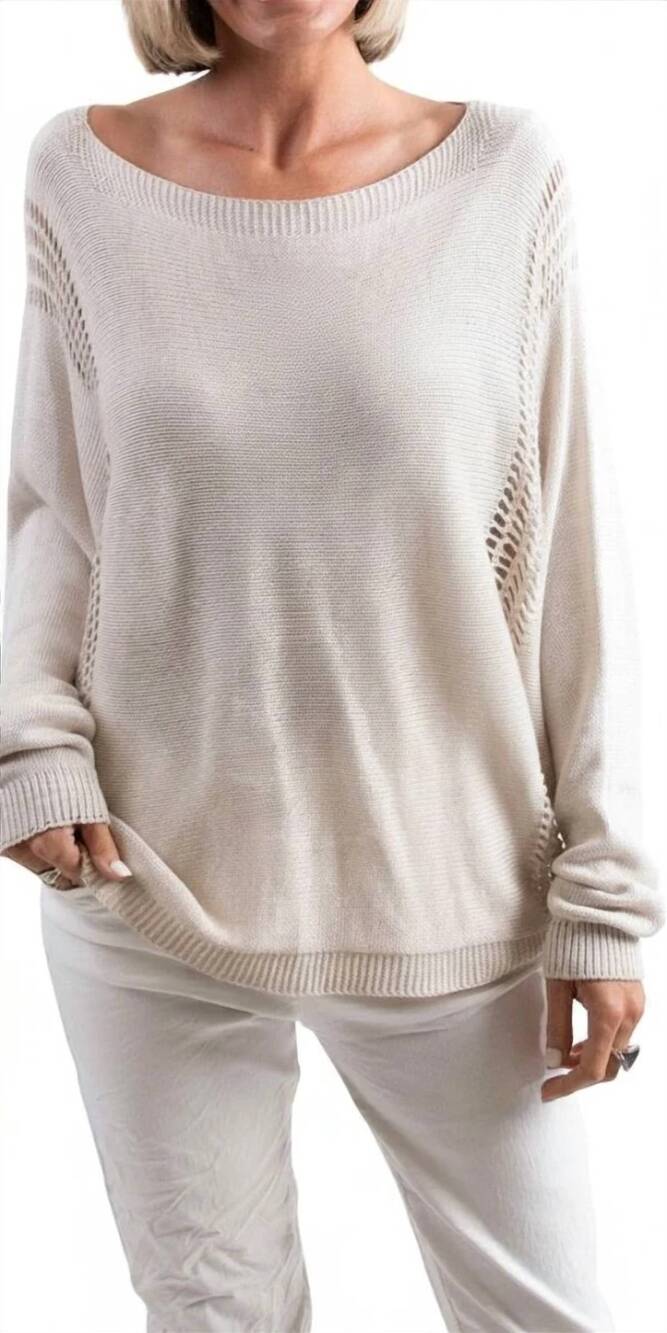 NEW GIGI MODA vena sweater in beige